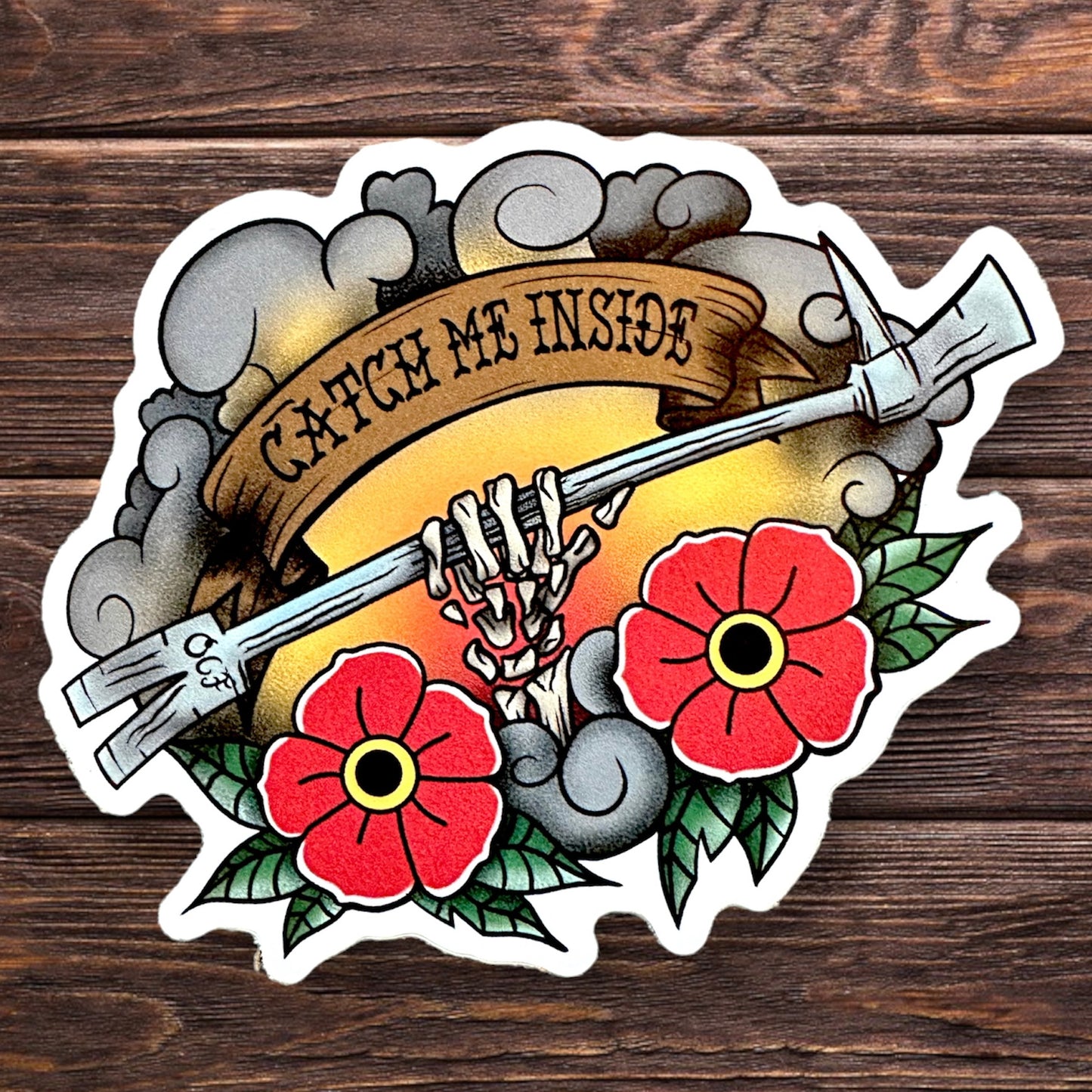 Catch Me Inside Sticker