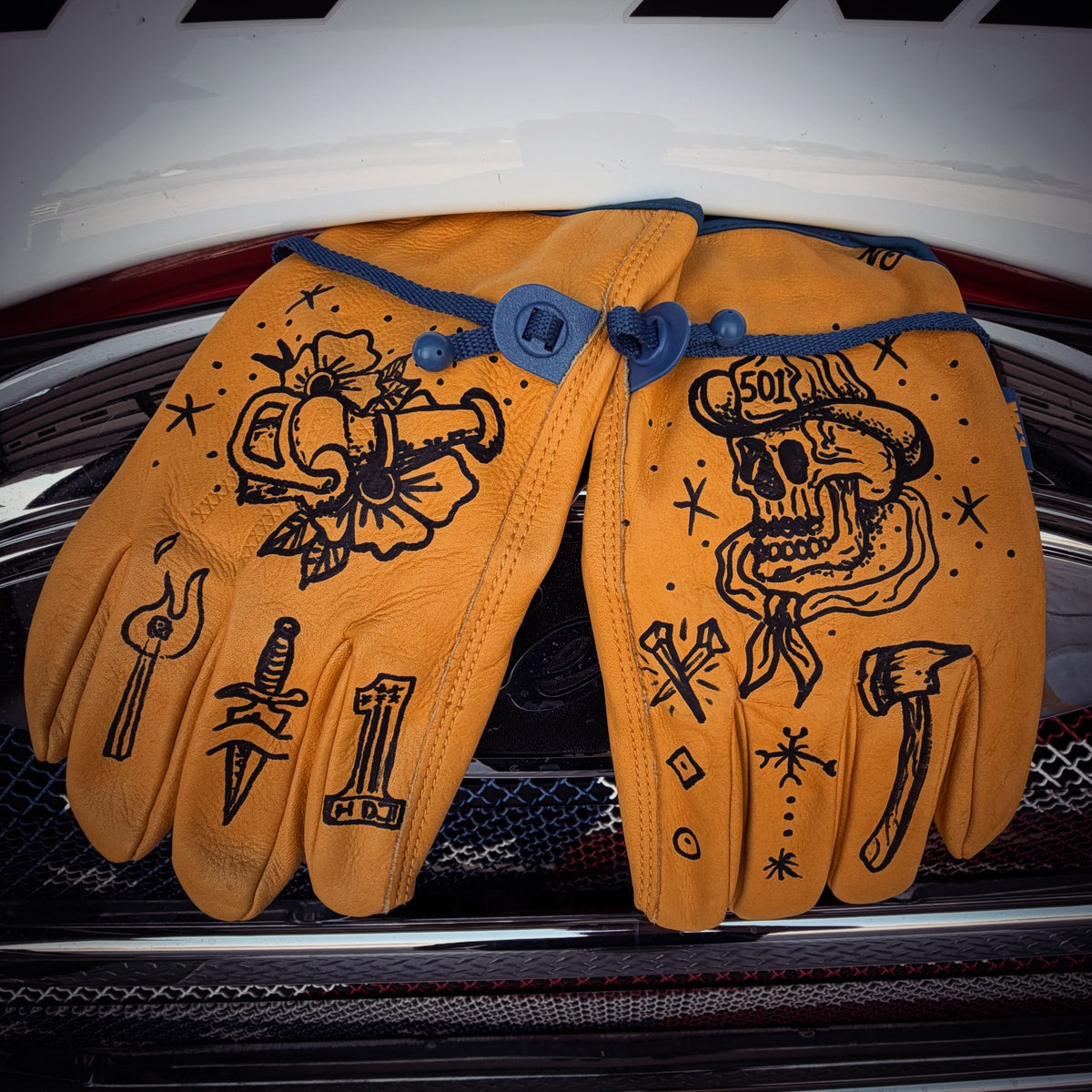 Custom Tatted Gloves