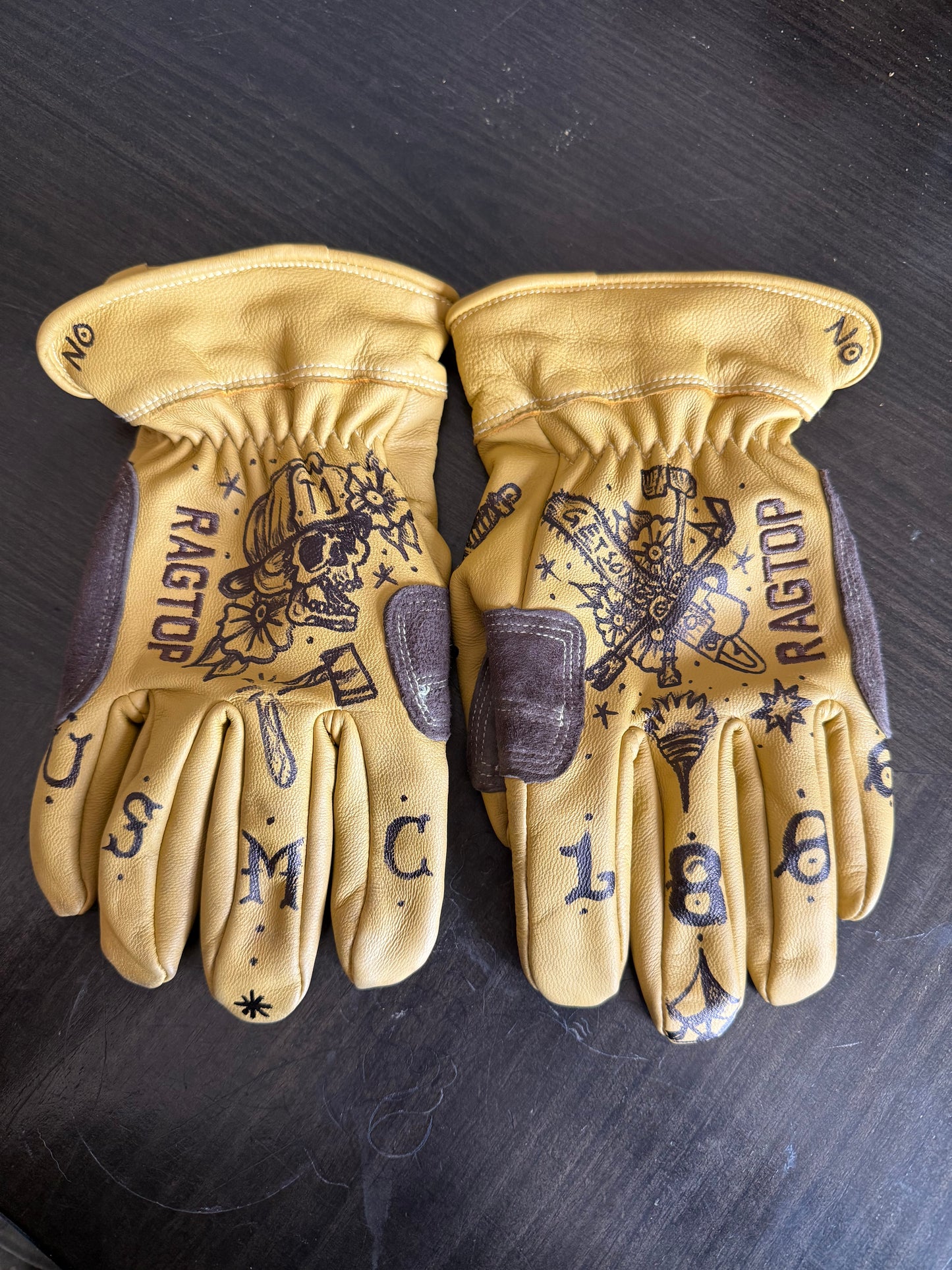 Custom Tatted Gloves