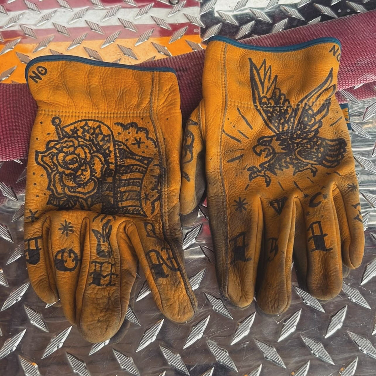 Custom Tatted Gloves