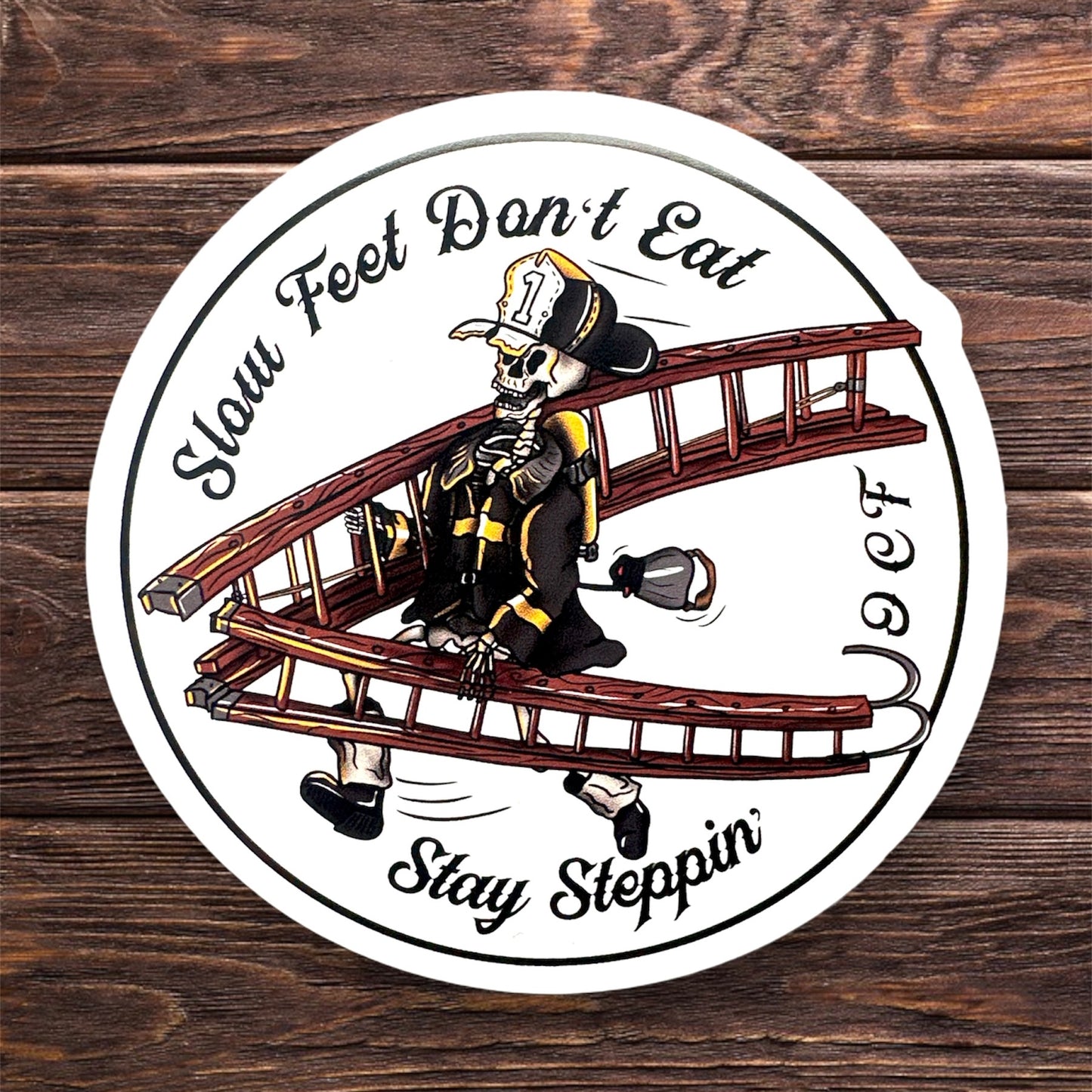 Slow Feet Don't Eat Sticker